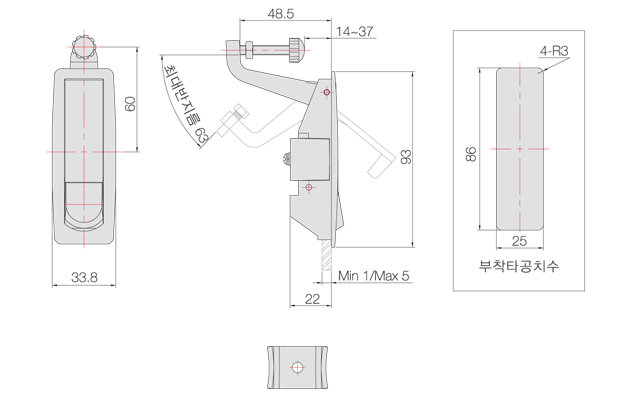 Crimp-type door handle_drawing
