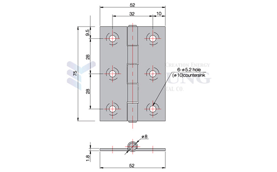 Stainless hinge_drawing